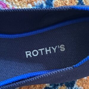 Rothy's Deep Blue Knit Flats